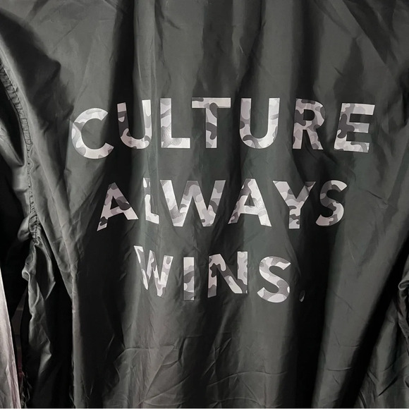 Anatomy x Anatomie Collection Culture Always Wins Black Windbreaker, Size Small - Picture 7 of 10